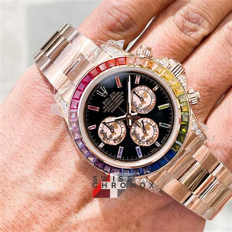 rolex rainbow oro rosa|Rolex rainbow 116595.